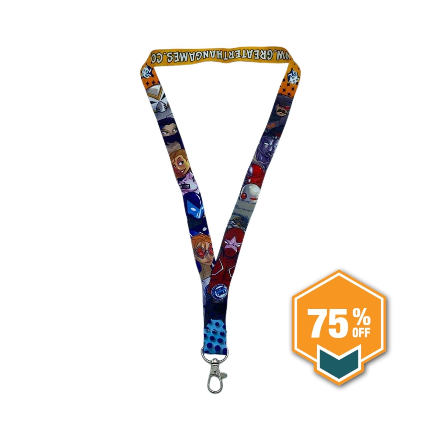 Sentinel Comics Lanyard: Yellow Heroes